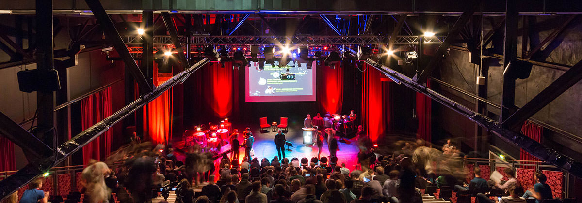 A photo with a view from the back of the old Berlin venue