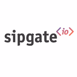 The logo of our partner sipgate
