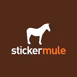 The logo of our partner Sticker Mule