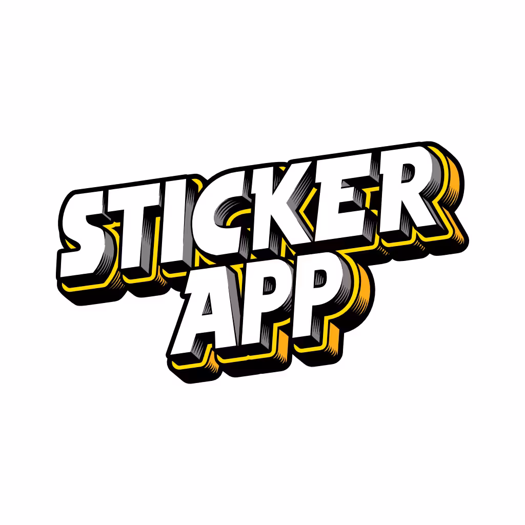 The logo of our partner StickerApp