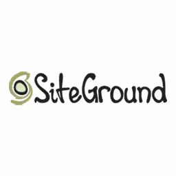 The logo of our partner SiteGround