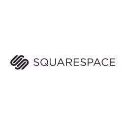 The logo of our partner Squarespace