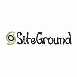 The logo of our partner SiteGround