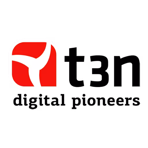 The logo of our partner t3n
