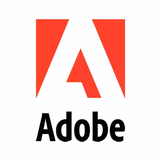The logo of our partner Adobe