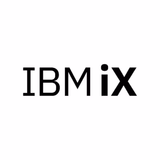 The logo of our partner IBM iX