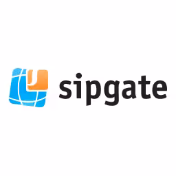 The logo of our partner sipgate