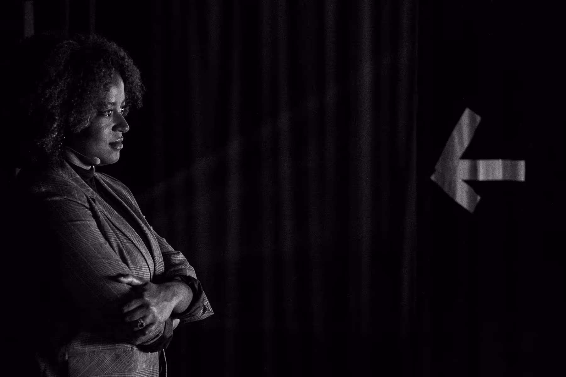 Photo of Sharon Steed taken at beyond tellerrand in Berlin 2019 by Florian Ziegler