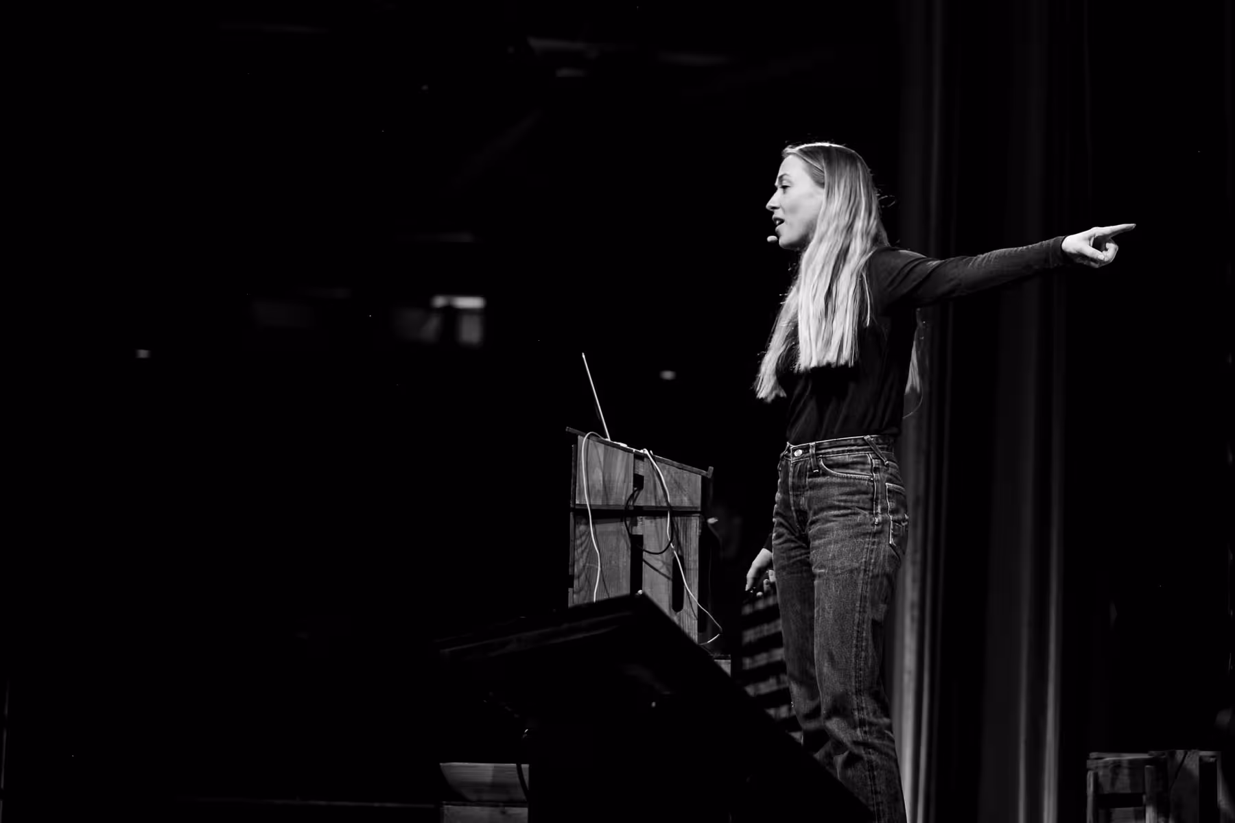 Photo of Anna Ginsburg taken at beyond tellerrand in Berlin 2019 by Florian Ziegler