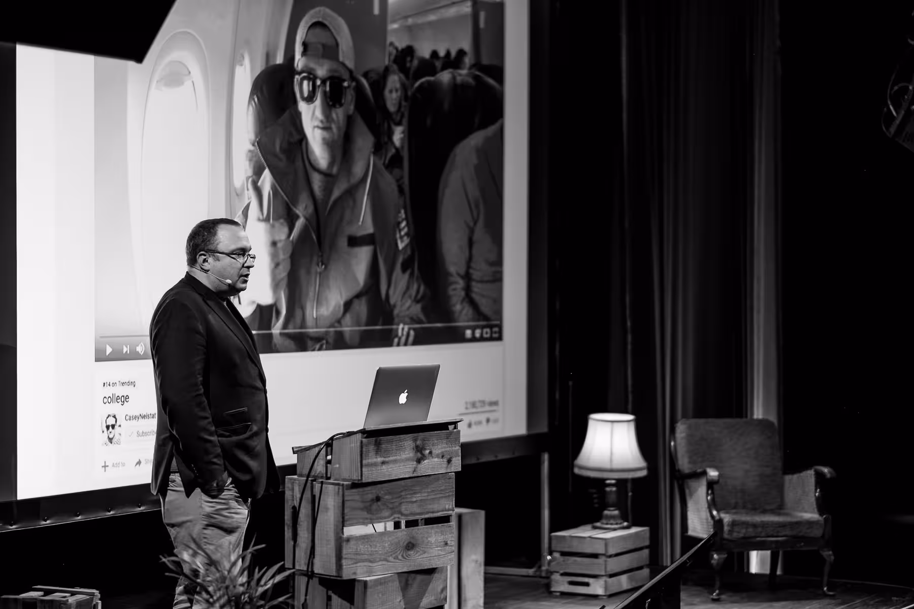 Photo of Seb Lester taken at beyond tellerrand in Berlin 2019 by Florian Ziegler