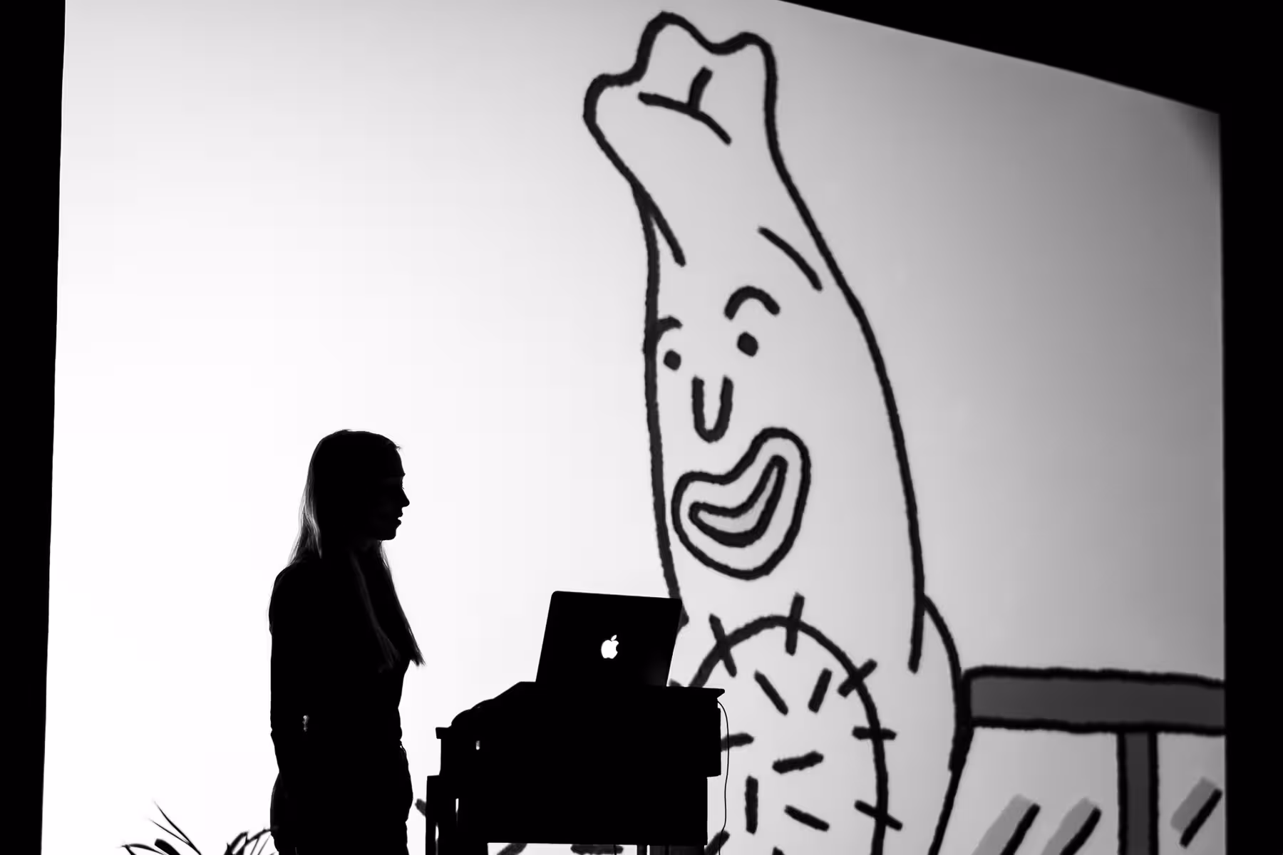 Photo of Anna Ginsburg taken at beyond tellerrand in Berlin 2019 by Florian Ziegler