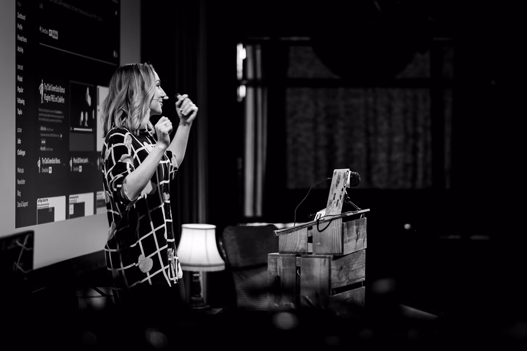 Photo of Cassie Evans taken at beyond tellerrand in Berlin 2019 by Florian Ziegler