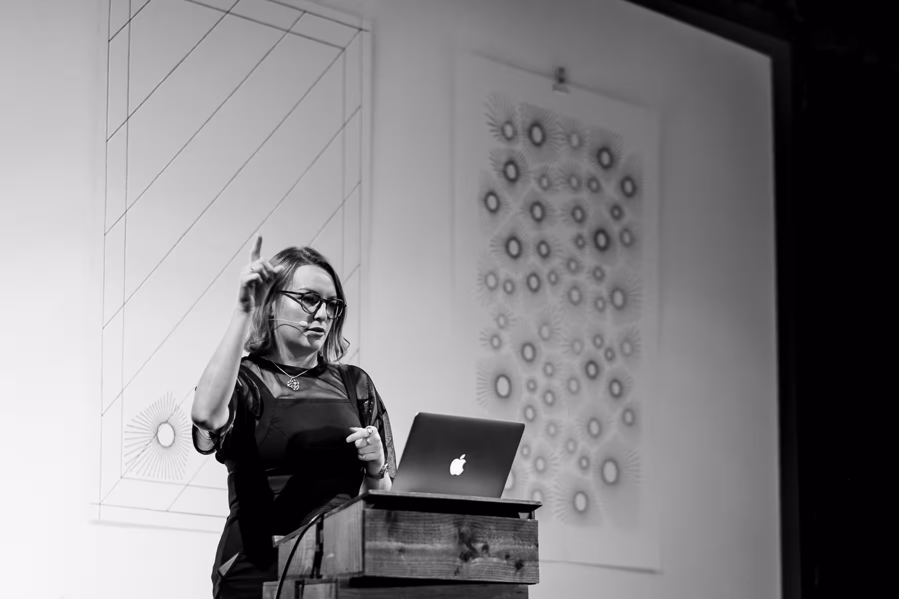 Photo of Charlotte Dann taken at beyond tellerrand in Berlin 2019 by Florian Ziegler