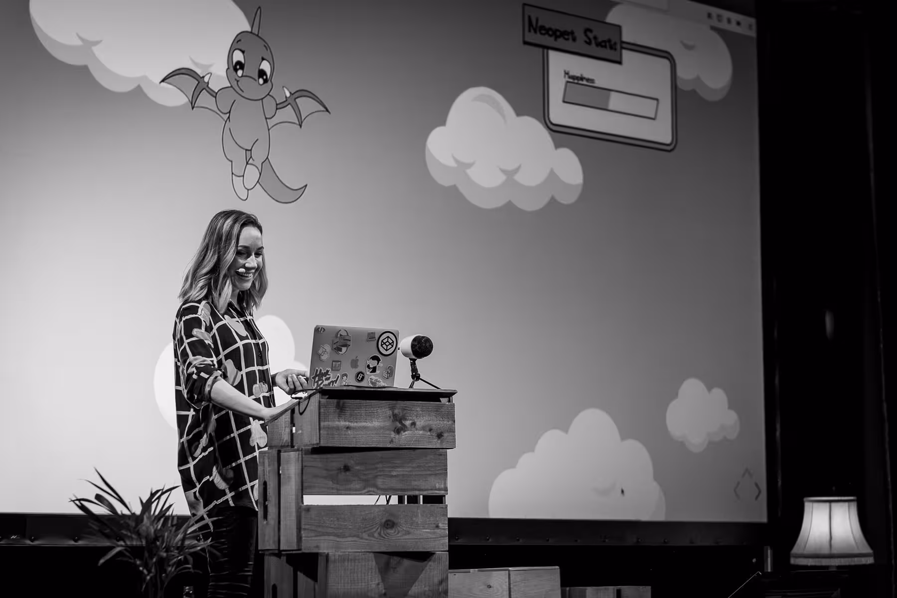 Photo of Cassie Evans taken at beyond tellerrand in Berlin 2019 by Florian Ziegler