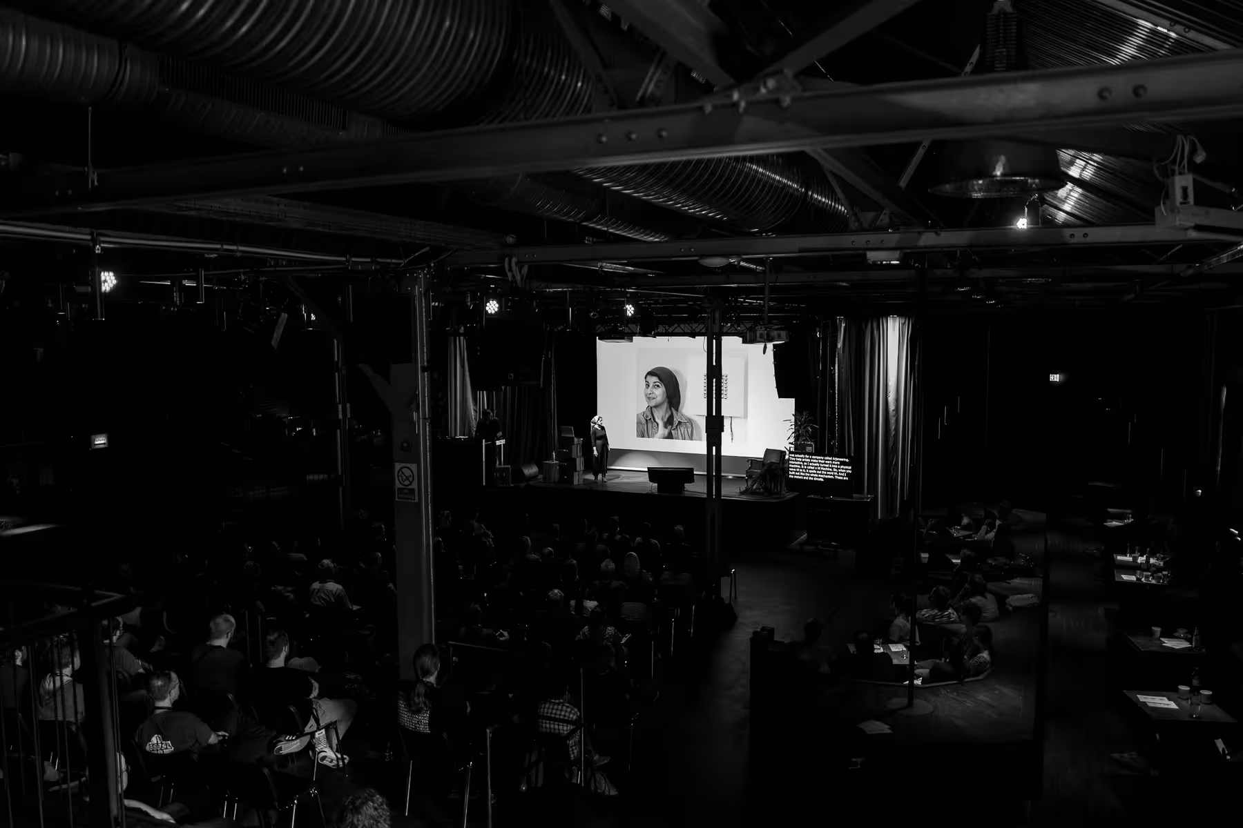 Photo of dina Amin taken at beyond tellerrand in Berlin 2022 by Florian Ziegler