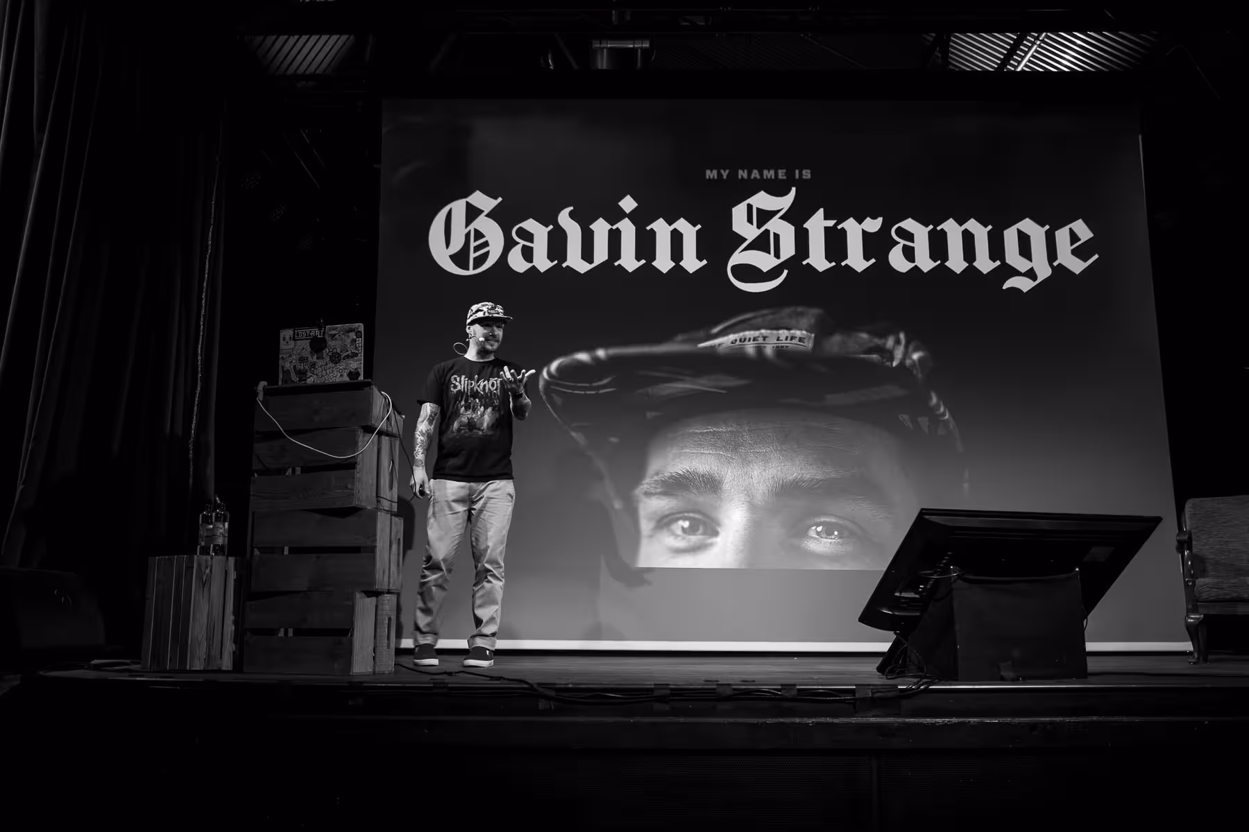 Photo of Gavin Strange taken at beyond tellerrand in Berlin 2022 by Florian Ziegler