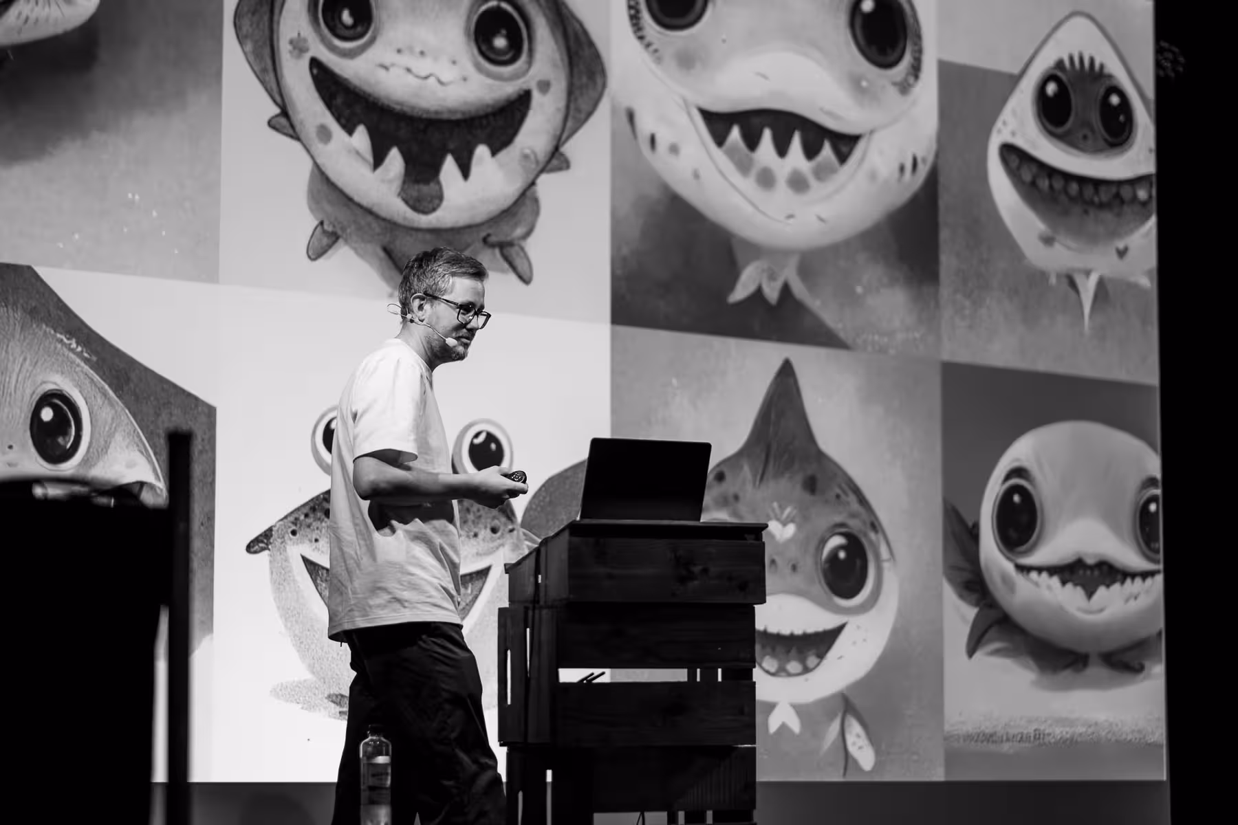 Photo of Espen Brunborg taken at beyond tellerrand in Berlin 2022 by Florian Ziegler