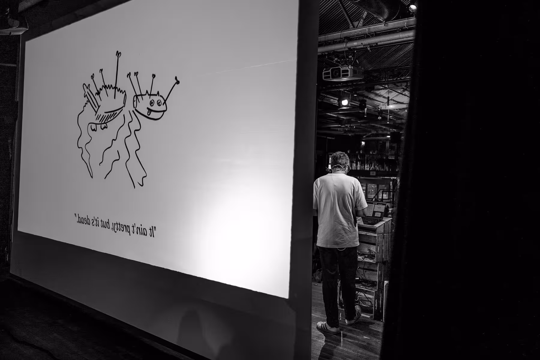 Photo of Espen Brunborg taken at beyond tellerrand in Berlin 2022 by Florian Ziegler