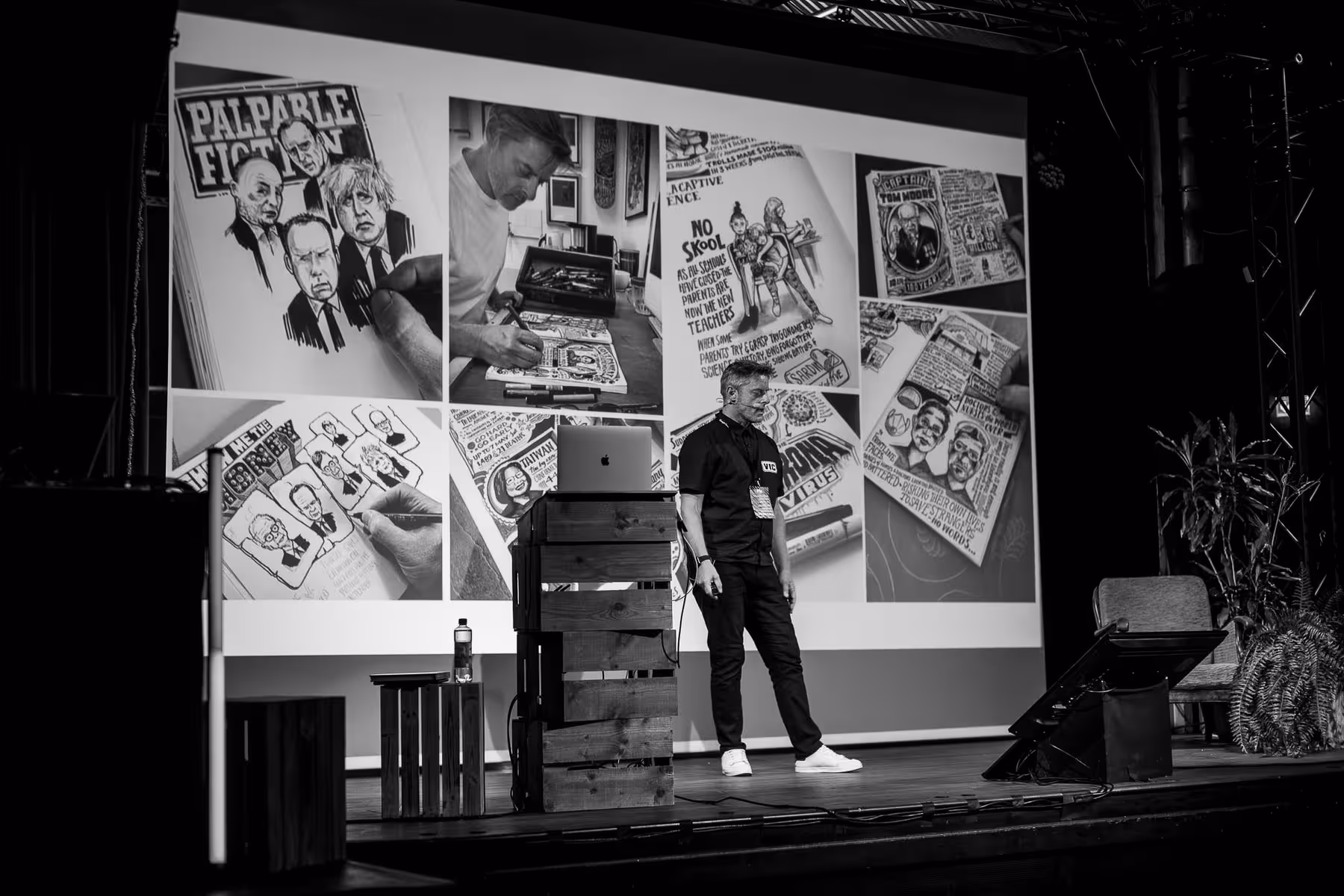 Photo of Vic Lee taken at beyond tellerrand in Berlin 2022 by Florian Ziegler