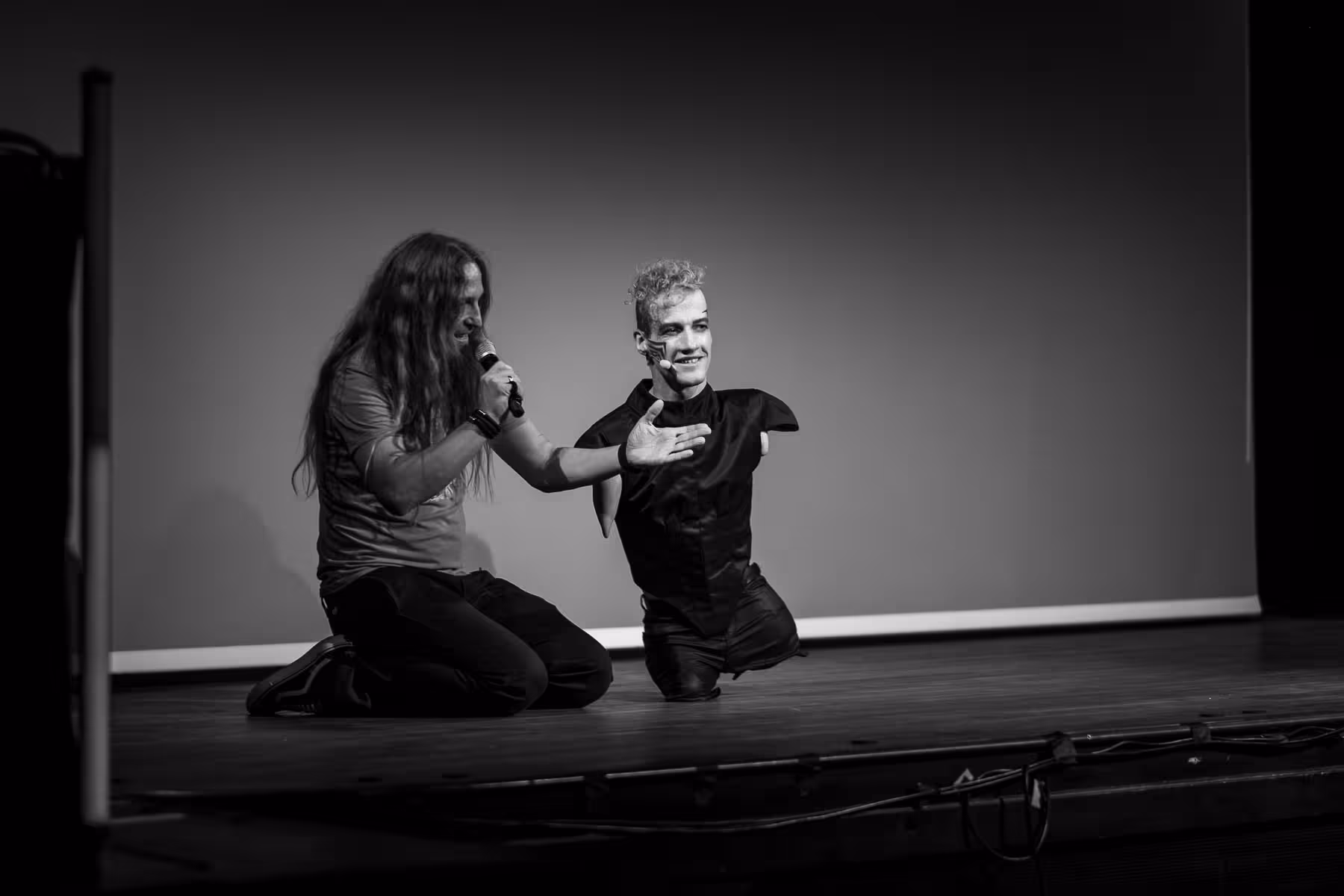 Photo of Janis McDavid taken at beyond tellerrand in Berlin 2022 by Florian Ziegler