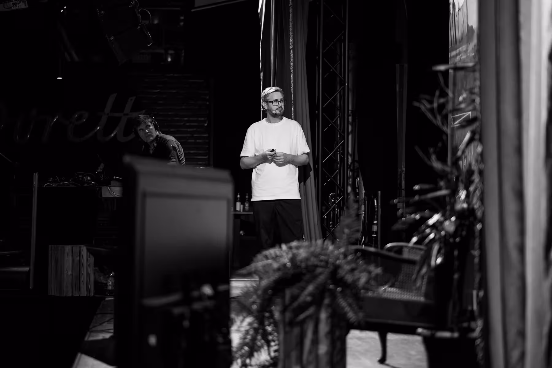 Photo of Espen Brunborg taken at beyond tellerrand in Berlin 2022 by Florian Ziegler