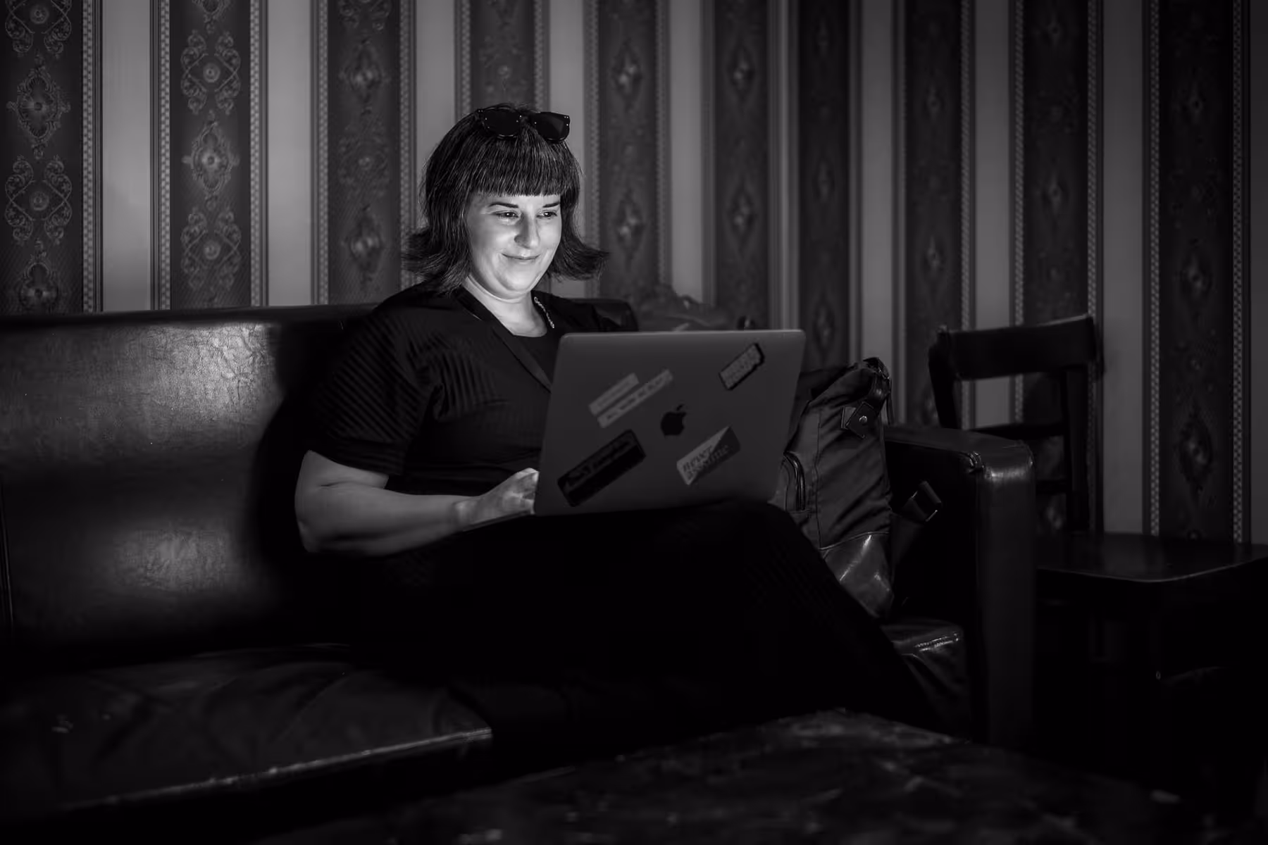 Photo of Alexandra Deschamps-Sonsino taken at beyond tellerrand in Berlin 2022 by Florian Ziegler