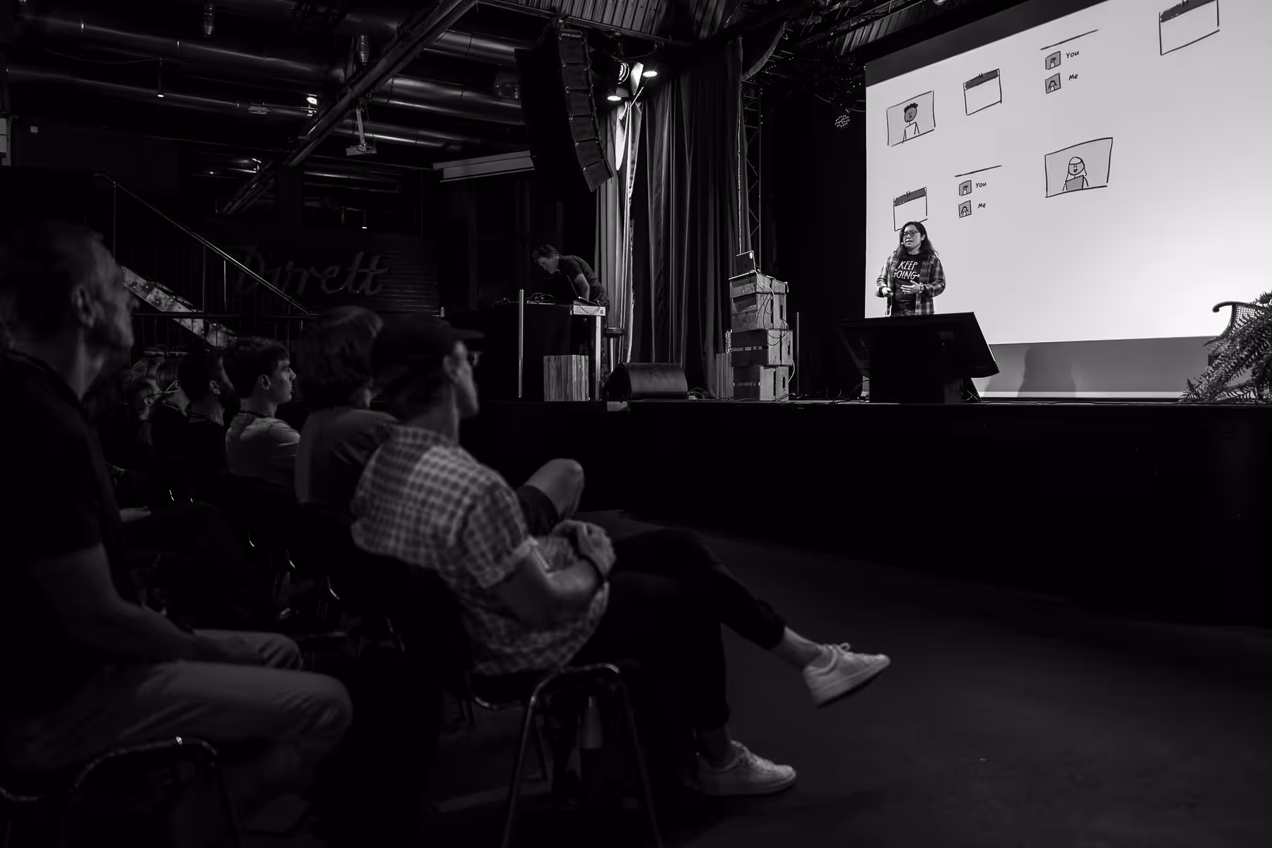 Photo of Michelle Chin taken at beyond tellerrand in Berlin 2022 by Florian Ziegler