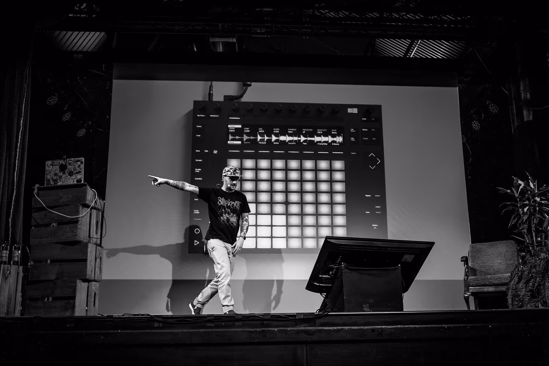 Photo of Gavin Strange taken at beyond tellerrand in Berlin 2022 by Florian Ziegler