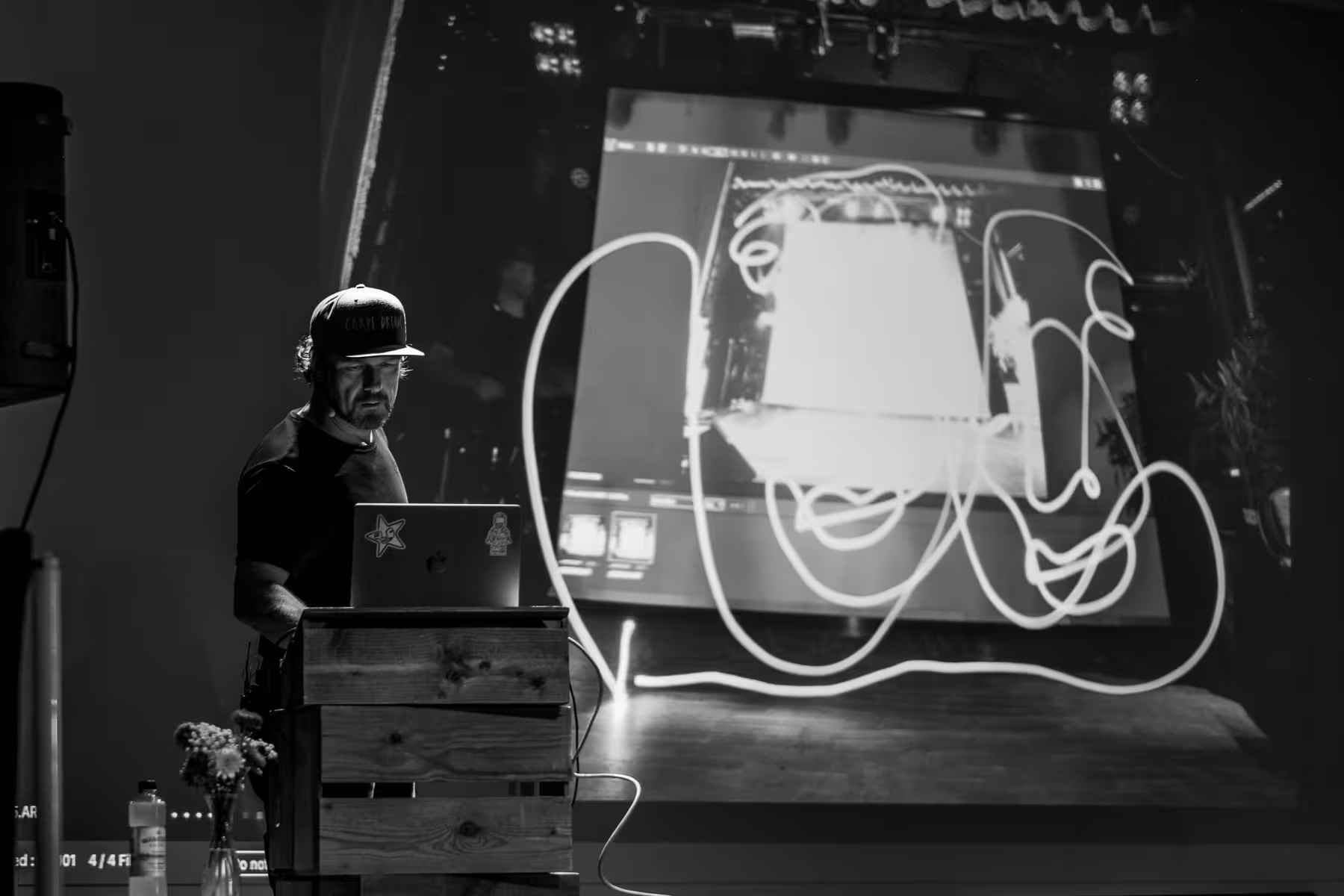 Photo of Niels Kiené taken at beyond tellerrand in Berlin 2023 by Florian Ziegler