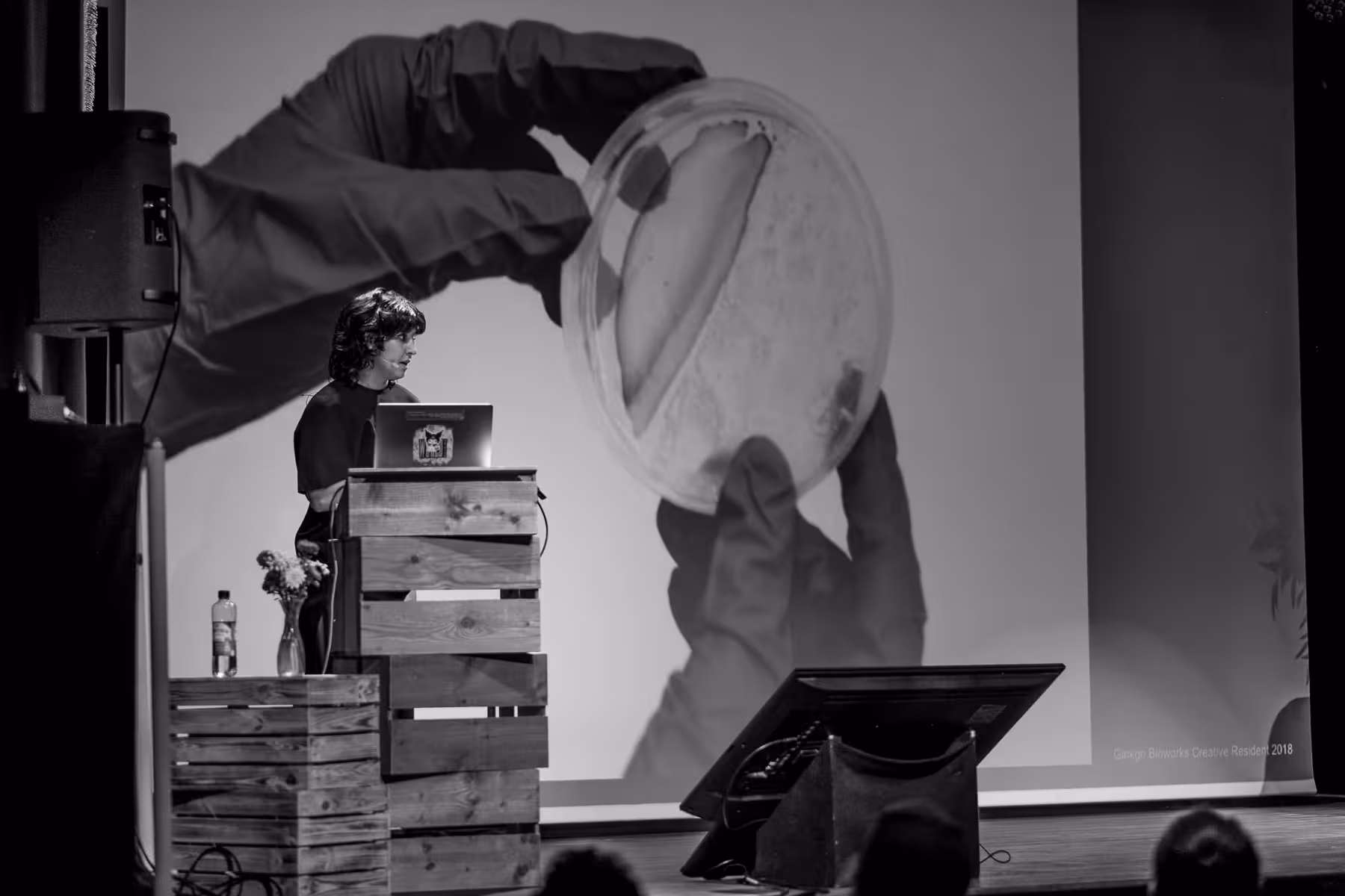 Photo of Yasaman Sheri taken at beyond tellerrand in Berlin 2023 by Florian Ziegler