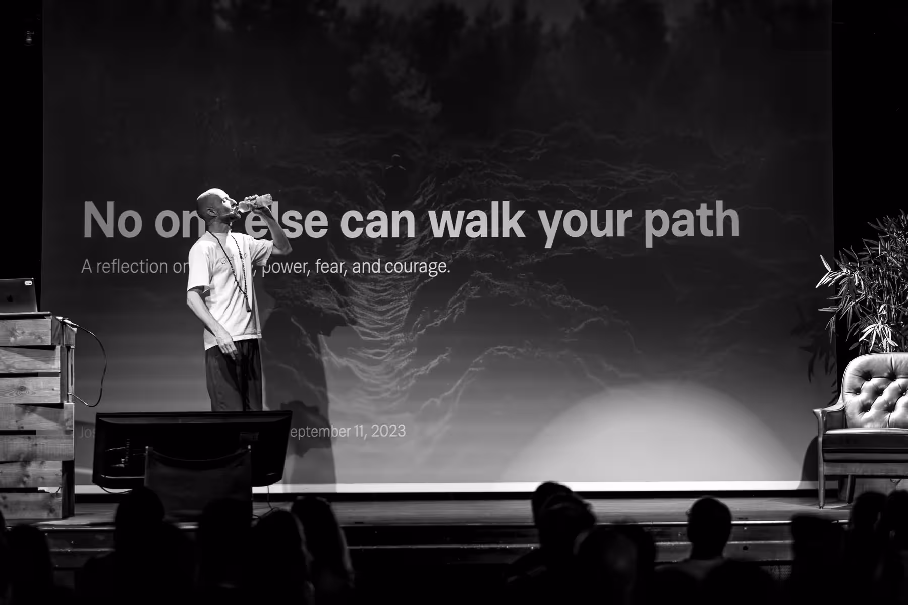 Photo of Josh Brewer taken at beyond tellerrand in Berlin 2023 by Florian Ziegler