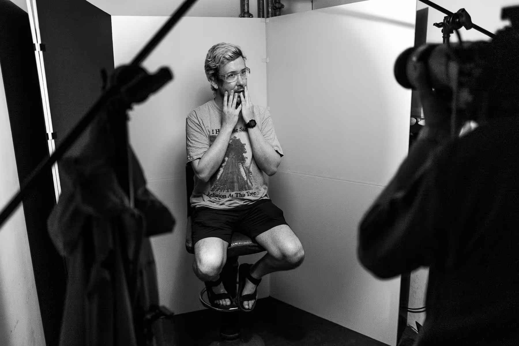 Photo of Joel Gethin Lewis taken at beyond tellerrand in Berlin 2023 by Florian Ziegler