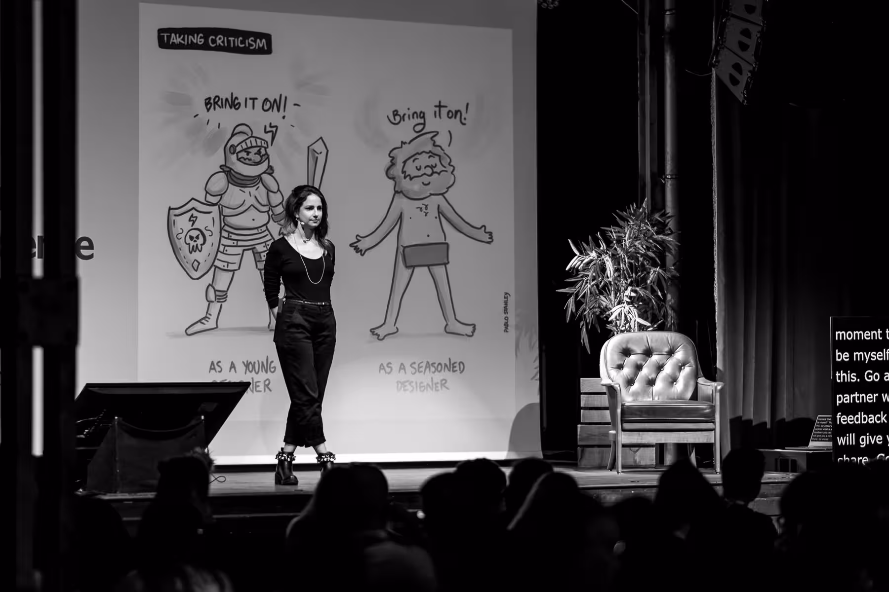 Photo of Emily Anhalt taken at beyond tellerrand in Berlin 2023 by Florian Ziegler