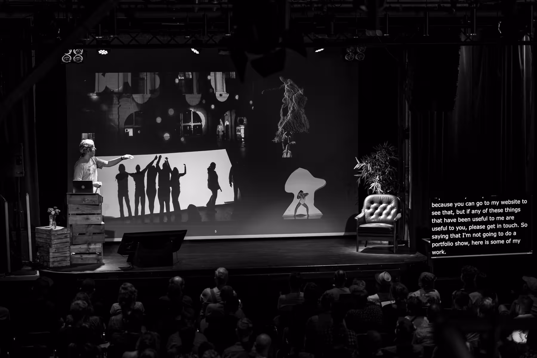 Photo of Joel Gethin Lewis taken at beyond tellerrand in Berlin 2023 by Florian Ziegler