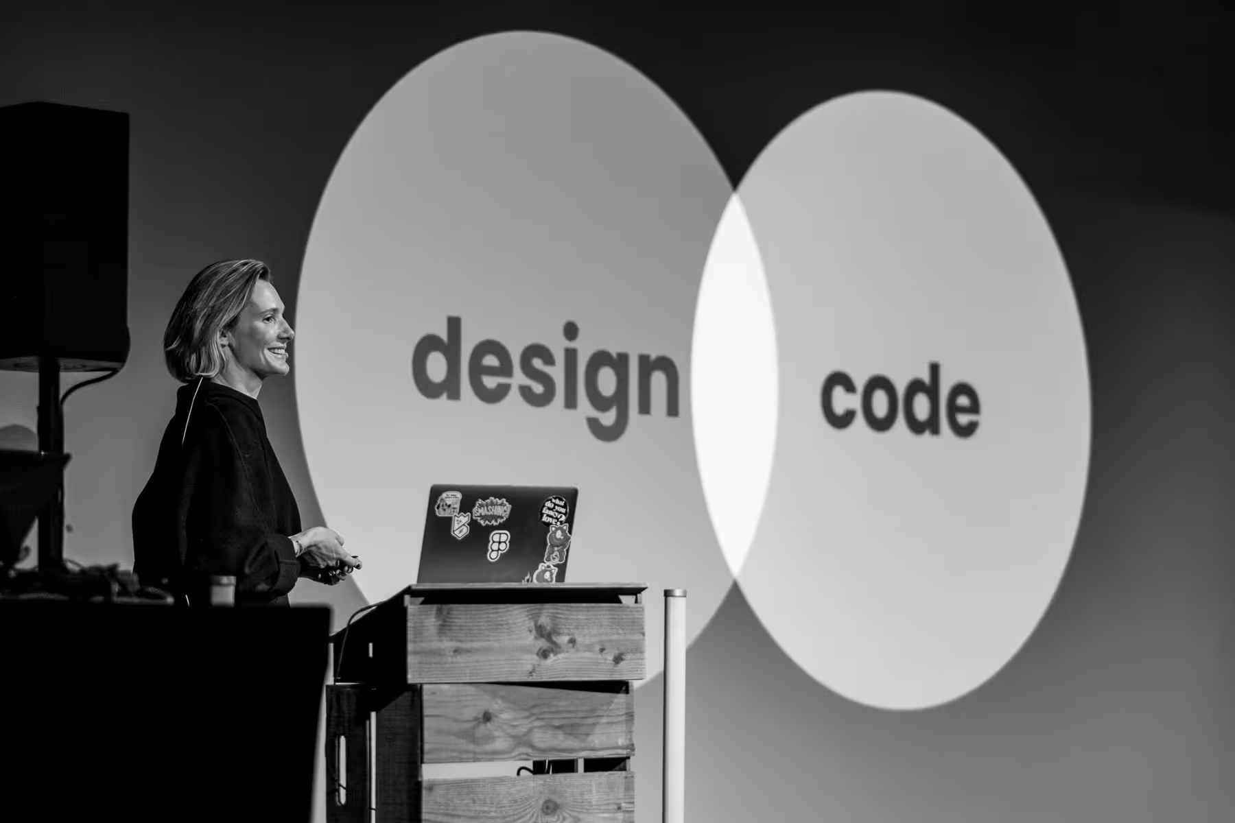 Photo of Christine Vallaure taken at beyond tellerrand in Berlin 2024 by Florian Ziegler