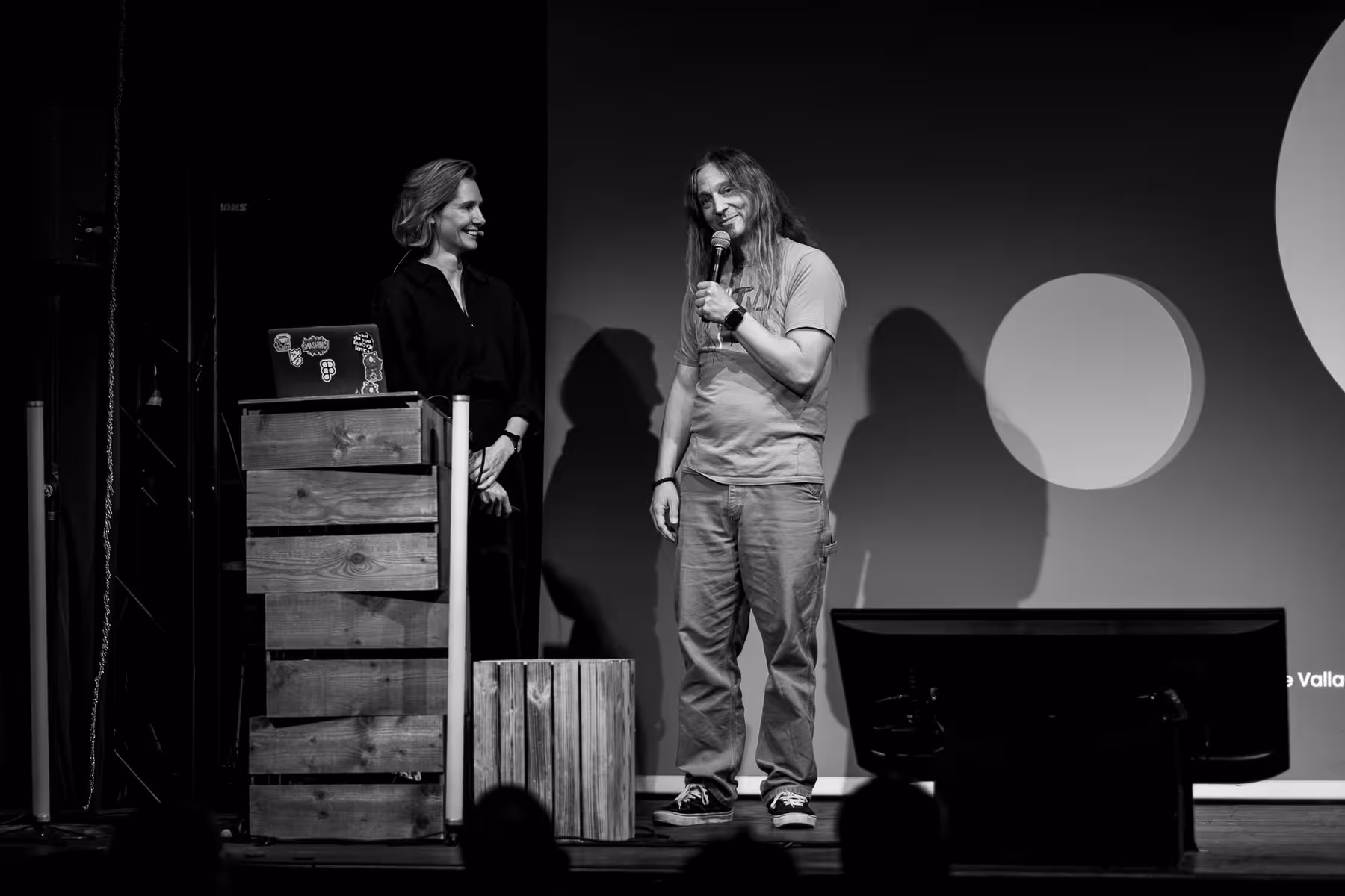 Photo of Christine Vallaure taken at beyond tellerrand in Berlin 2024 by Florian Ziegler