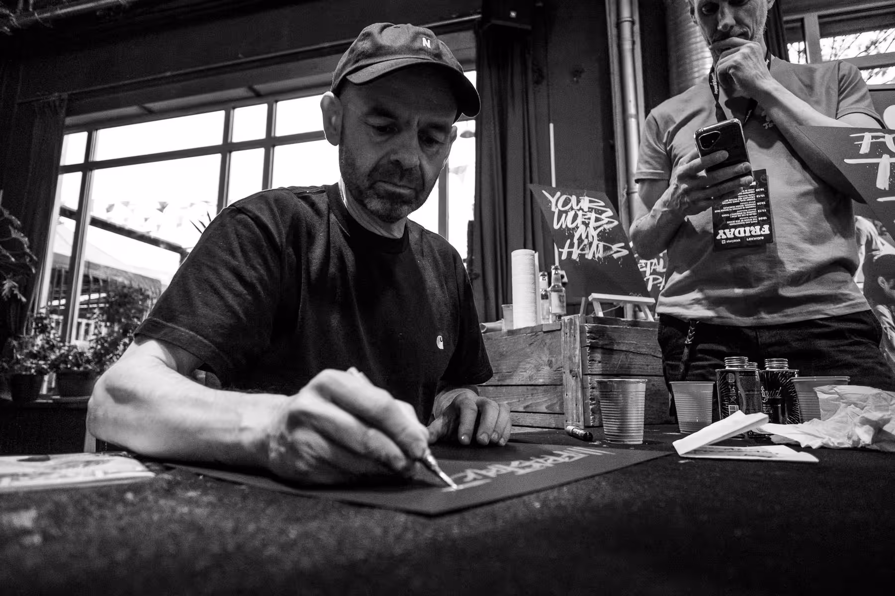 Photo of Rob Draper taken at beyond tellerrand in Berlin 2024 by Florian Ziegler