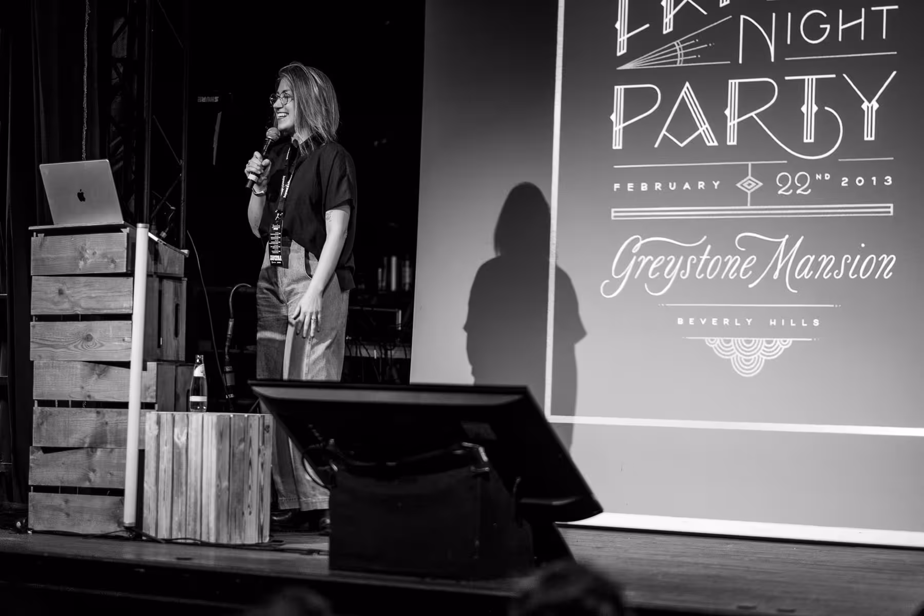 Photo of Jessica Hische taken at beyond tellerrand in Berlin 2024 by Florian Ziegler