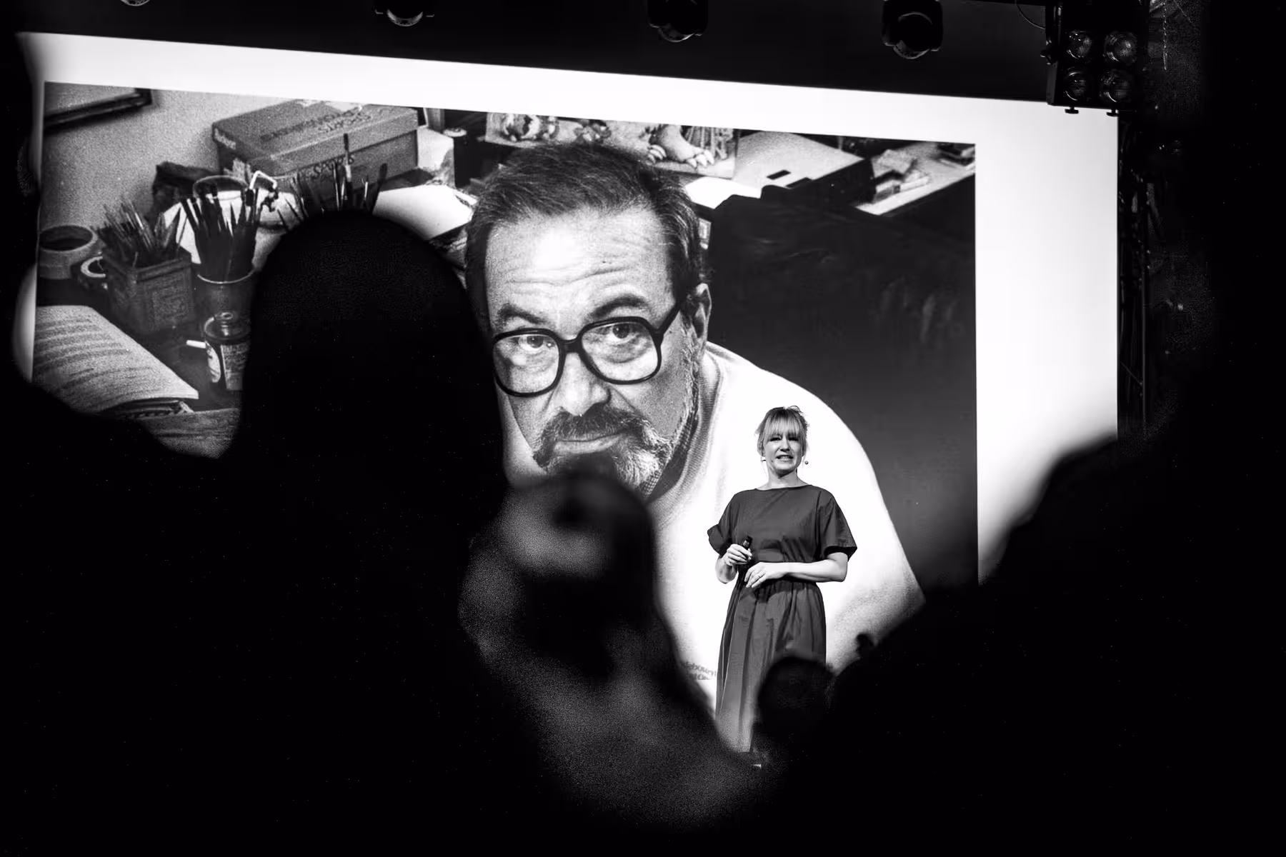 Photo of Linda Liukas taken at beyond tellerrand in Berlin 2024 by Florian Ziegler