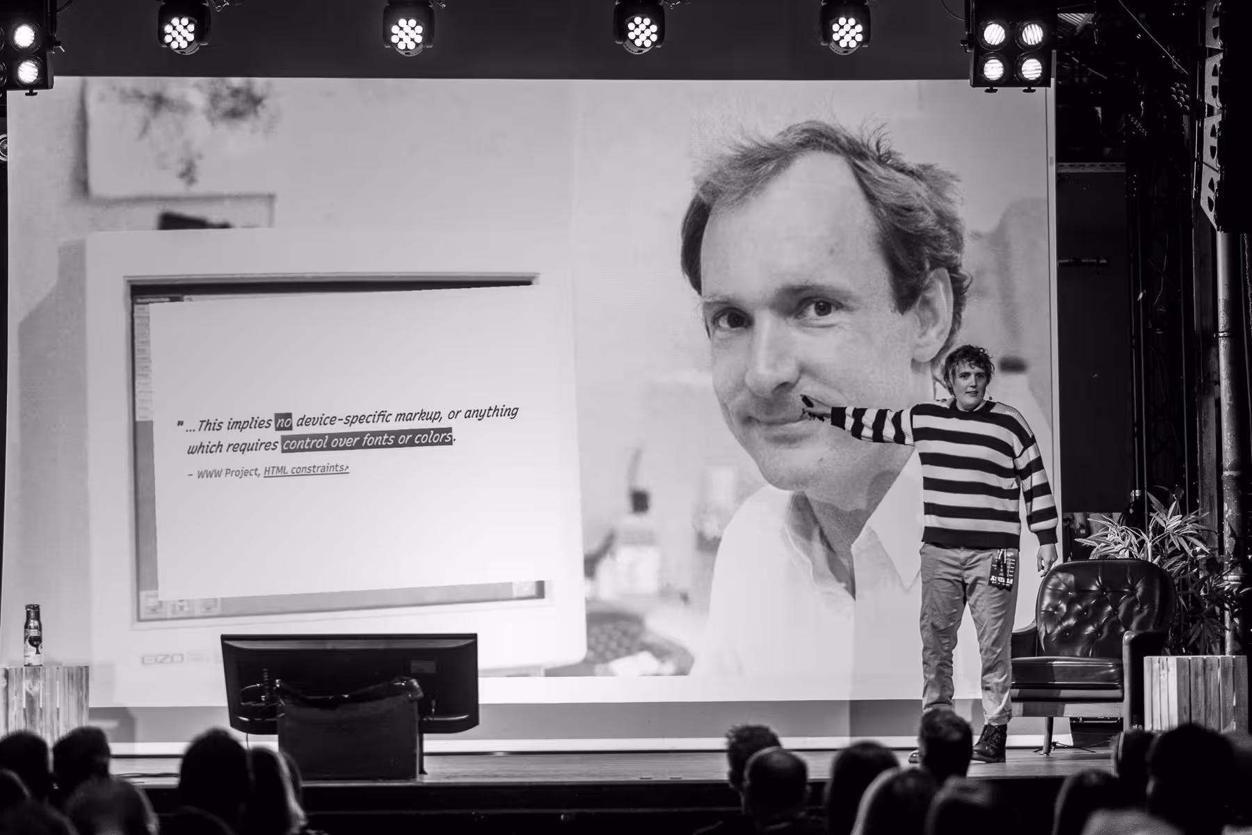 Photo of Miriam Suzanne taken at beyond tellerrand in Berlin 2024 by Florian Ziegler