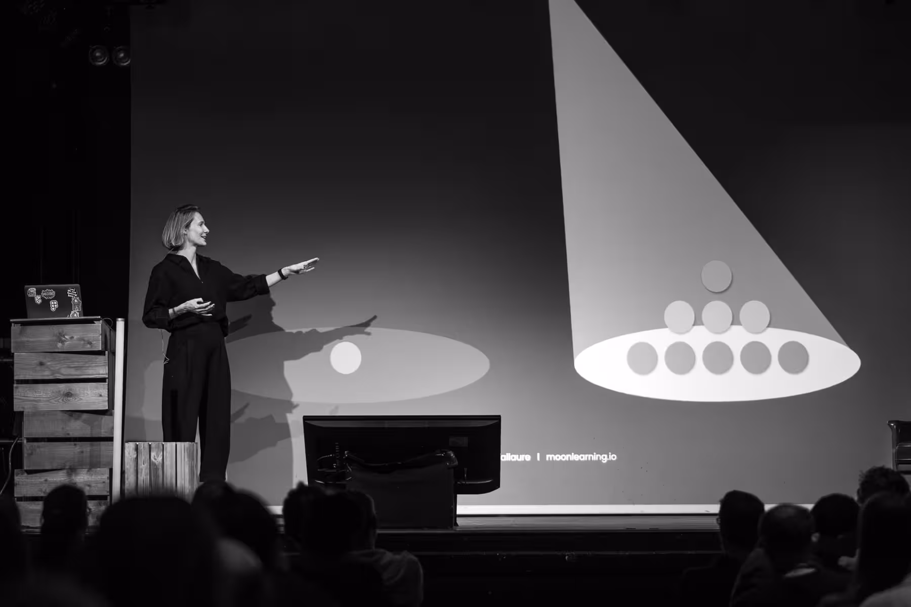 Photo of Christine Vallaure taken at beyond tellerrand in Berlin 2024 by Florian Ziegler