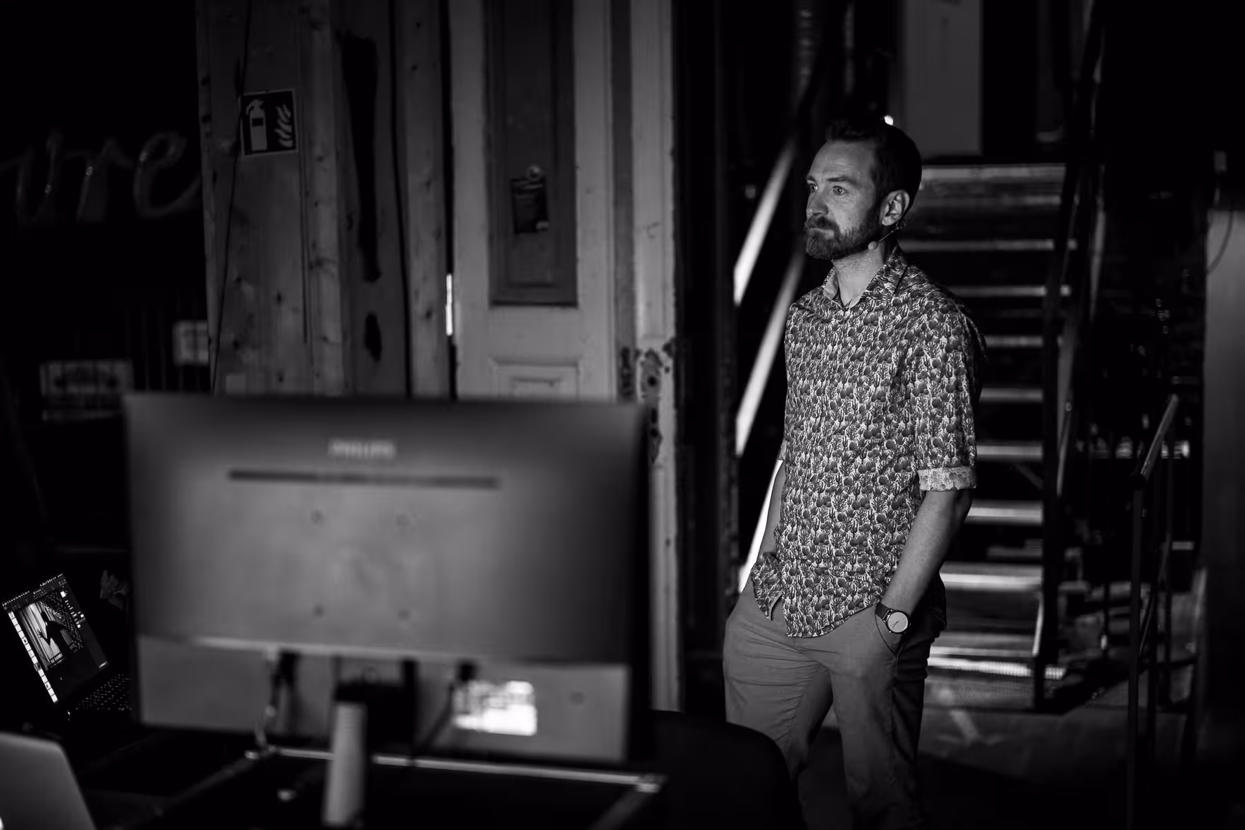 Photo of Paddy Donnelly taken at beyond tellerrand in Berlin 2024 by Florian Ziegler