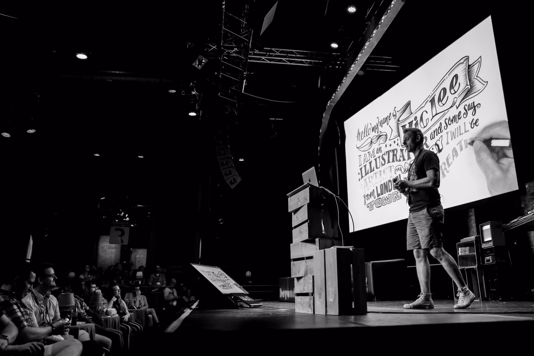 Photo of Vic Lee taken at beyond tellerrand in Düsseldorf 2018 by Florian Ziegler