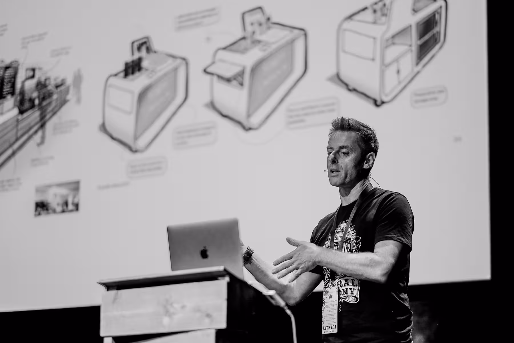 Photo of Vic Lee taken at beyond tellerrand in Düsseldorf 2018 by Florian Ziegler