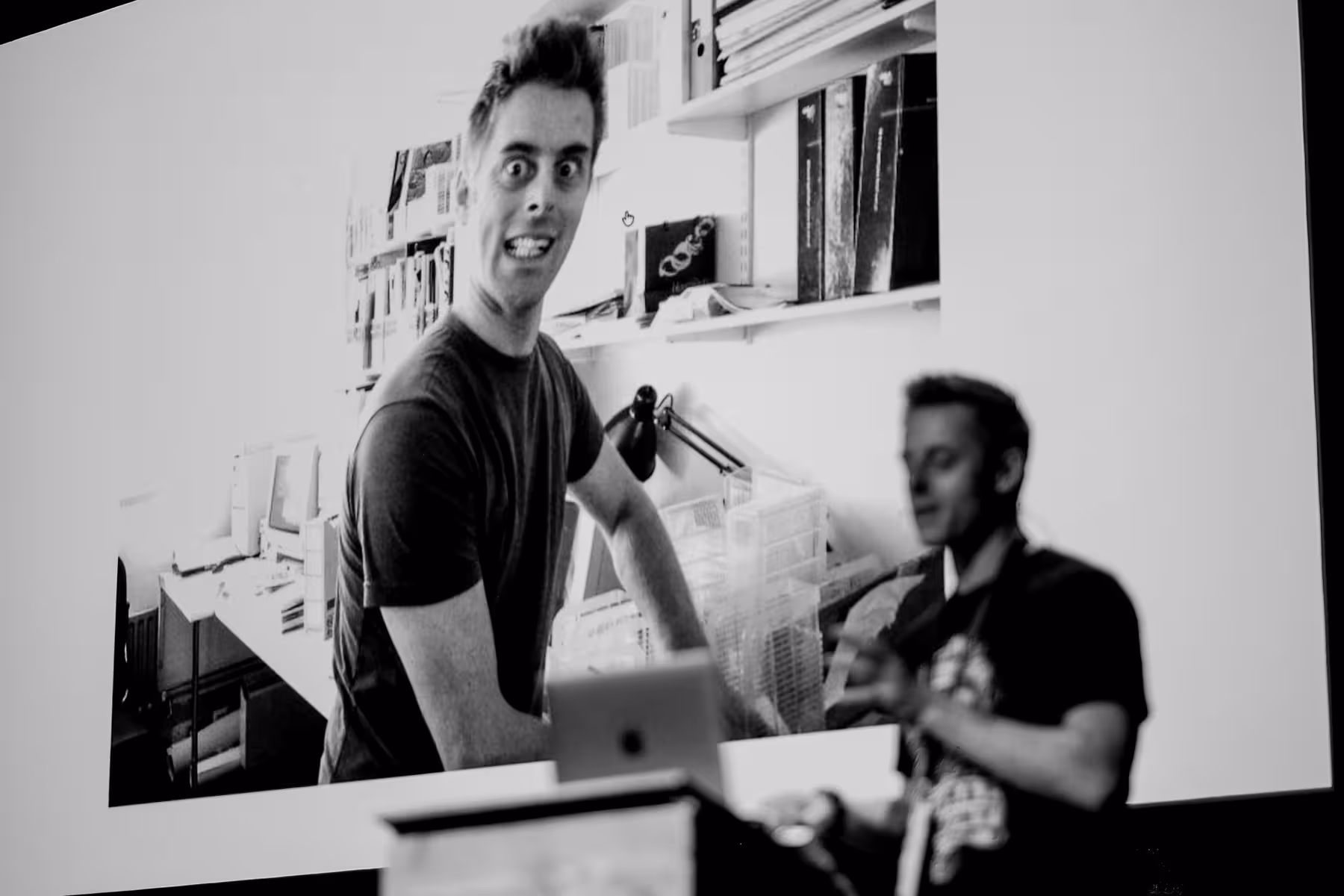 Photo of Vic Lee taken at beyond tellerrand in Düsseldorf 2018 by Florian Ziegler