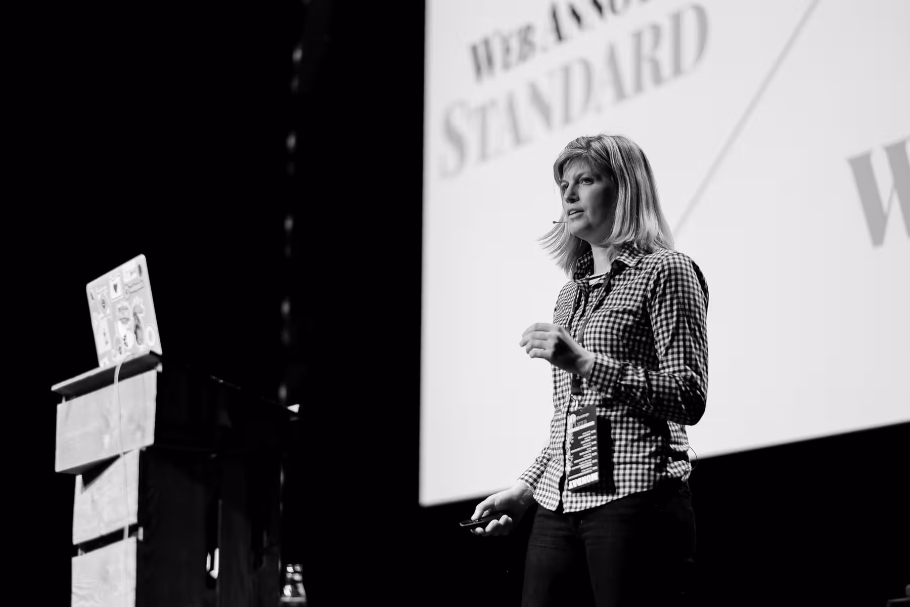 Photo of Lyza Danger Gardner taken at beyond tellerrand in Düsseldorf 2018 by Florian Ziegler
