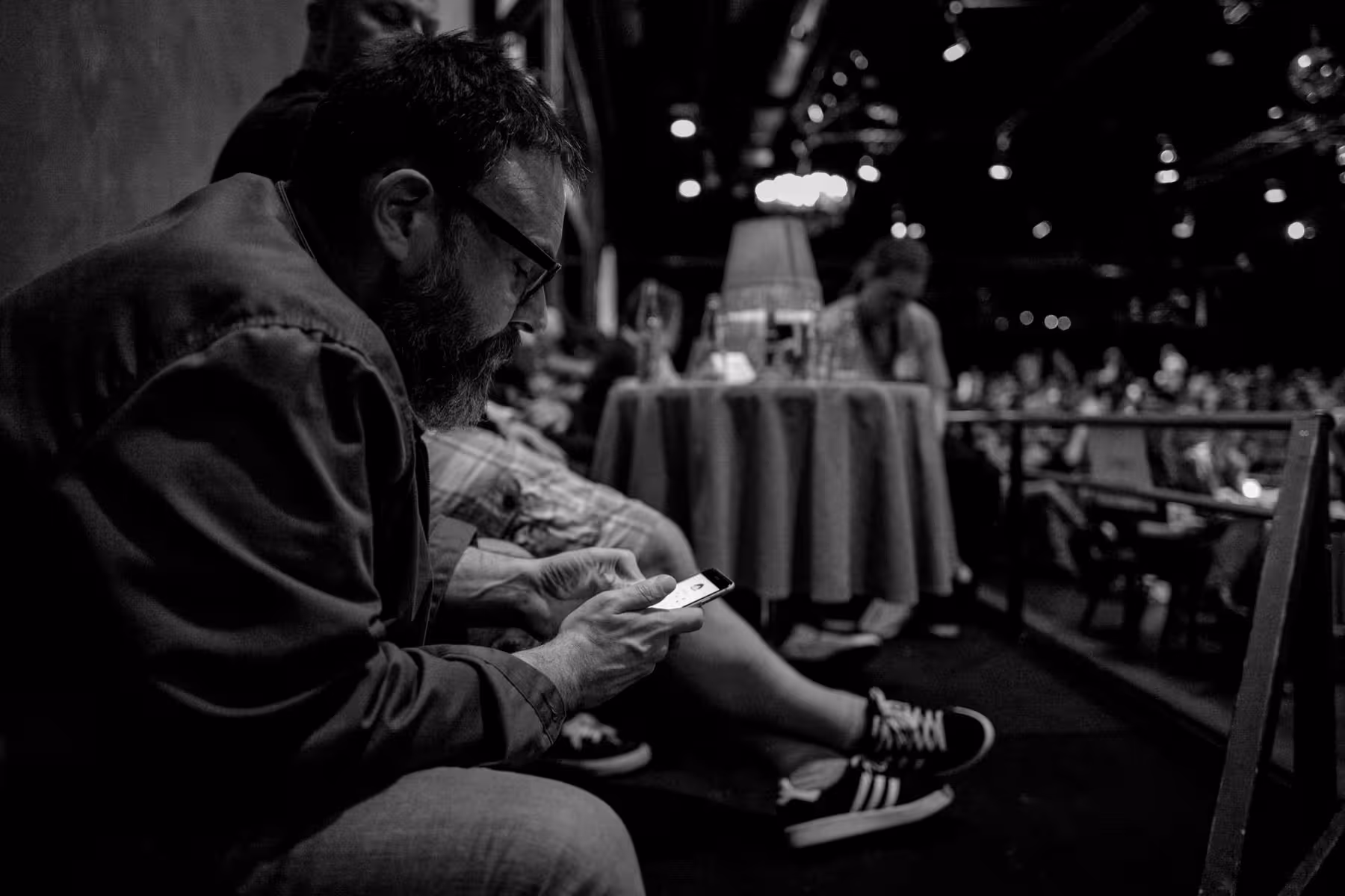 Photo of Mike Monteiro taken at beyond tellerrand in Düsseldorf 2018 by Florian Ziegler