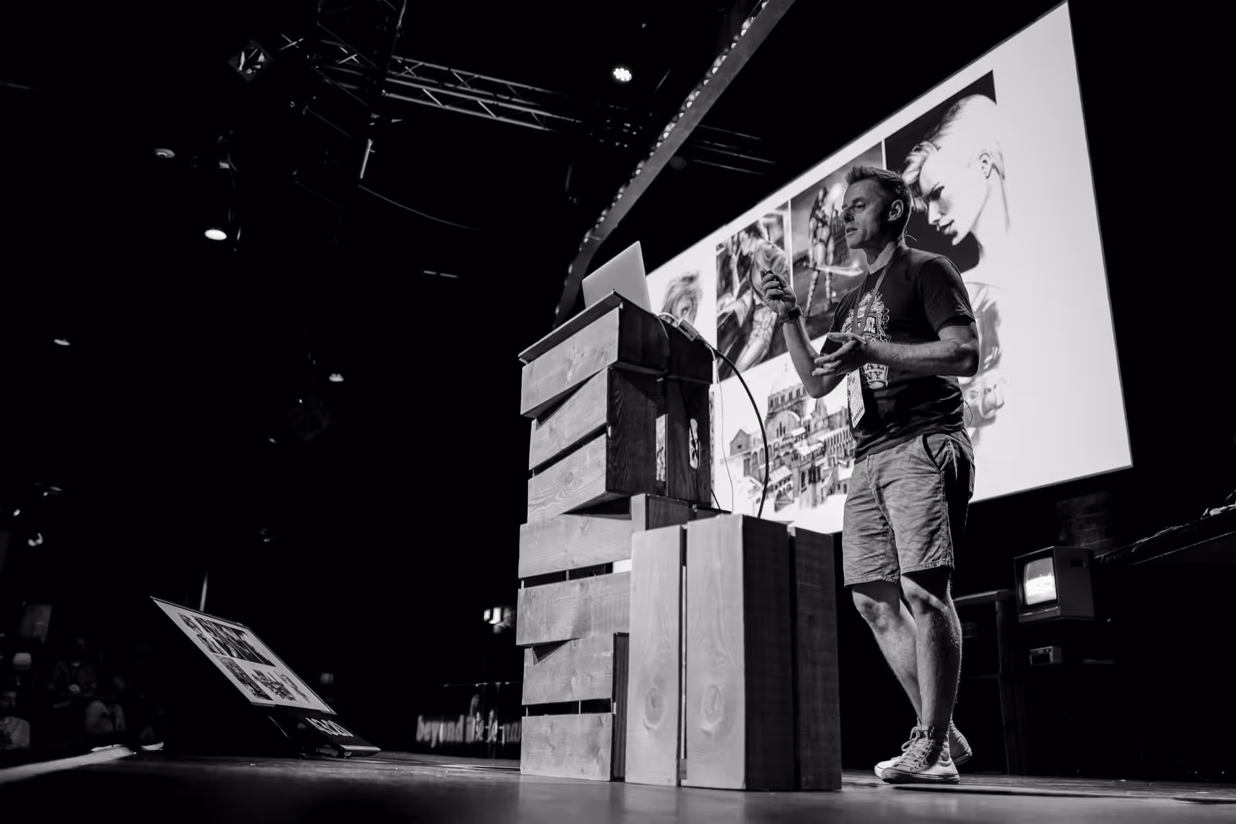 Photo of Vic Lee taken at beyond tellerrand in Düsseldorf 2018 by Florian Ziegler