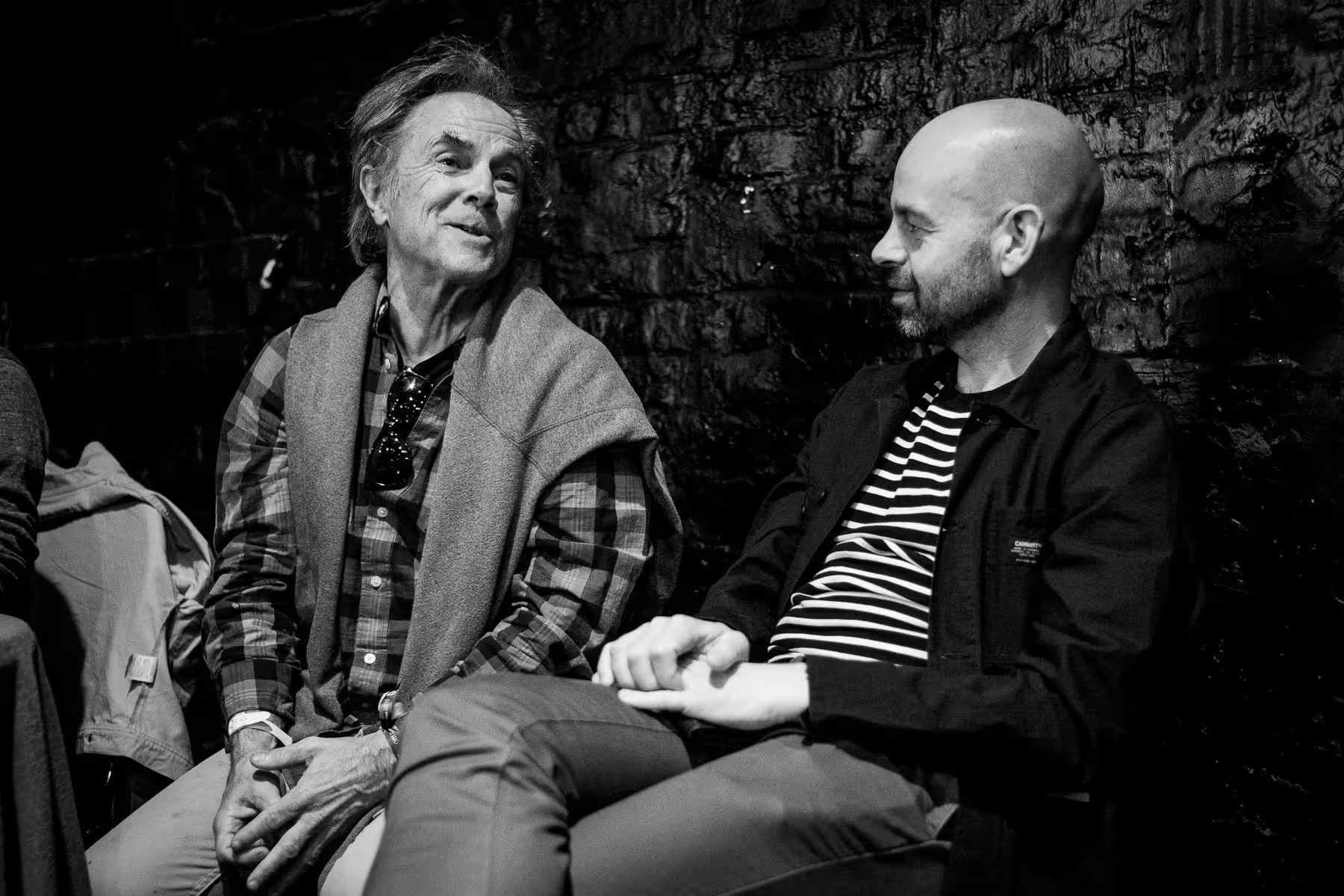 Photo of David Carson taken at beyond tellerrand in Düsseldorf 2019 by Florian Ziegler