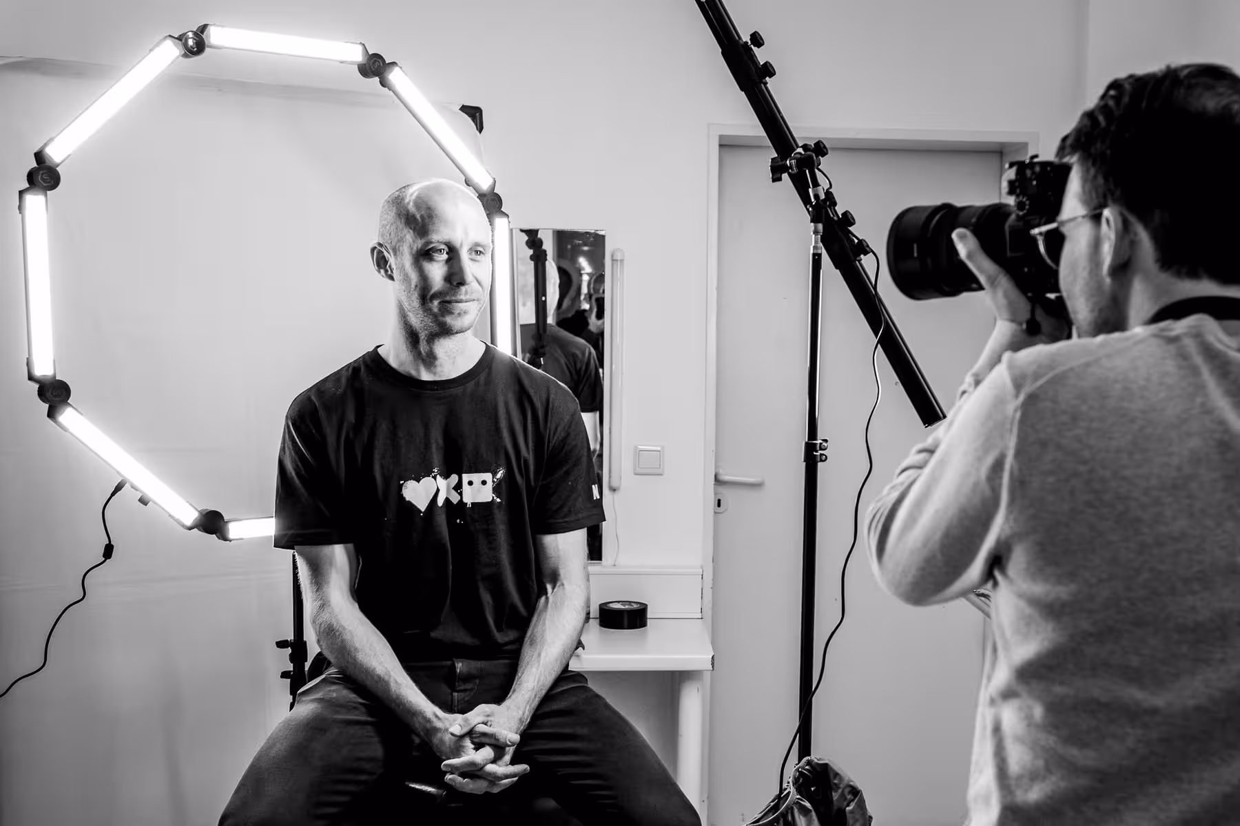 Photo of Mike Hill taken at beyond tellerrand in Düsseldorf 2019 by Florian Ziegler